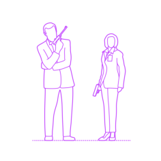 Pop Culture Elements Spies Secret Agents Sticker Svg Vector, Free Vectors File